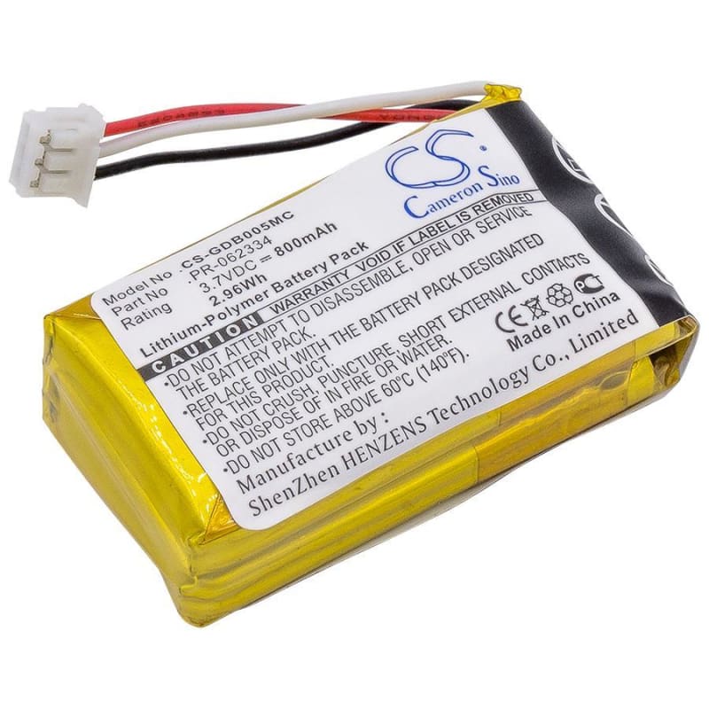 Premium Battery for Gopro, Chdha-301, Hero Hwbl1 3.7V, 800mAh - 2.96Wh