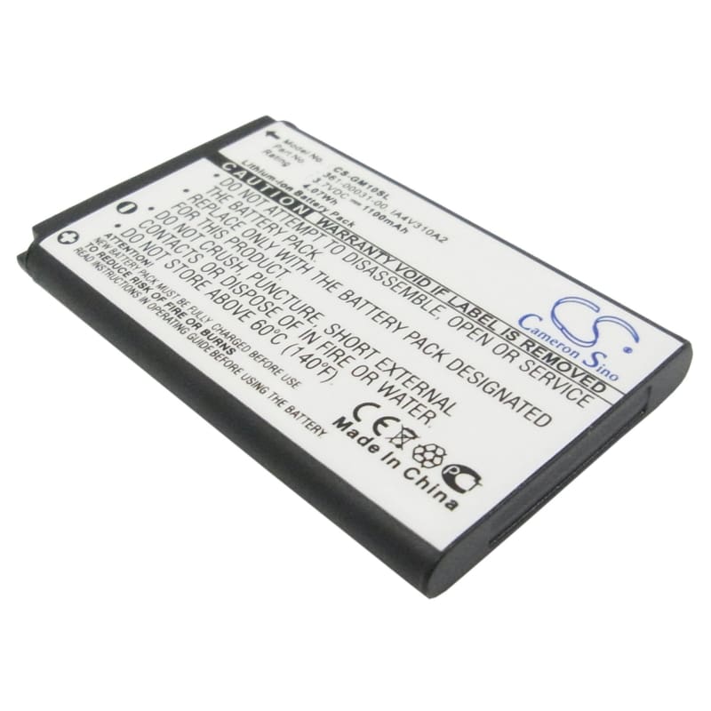 Premium Battery for Garmin Gps Mobile 10, Gps Mobile 10x, Gps10 3.7V, 1100mAh - 4.07Wh