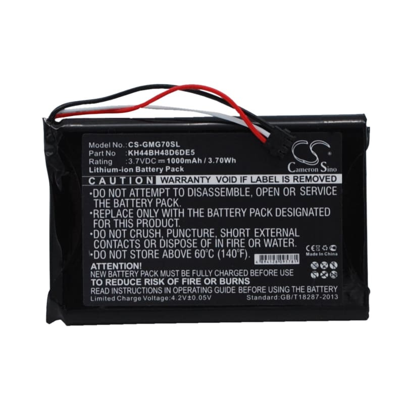 Premium Battery for Garmin Approach G7 3.7V, 1000mAh - 3.70Wh