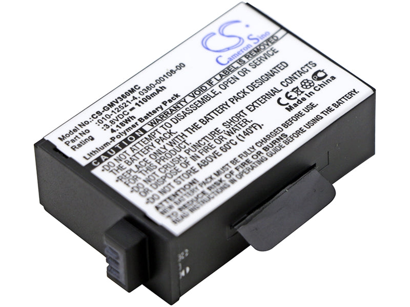 Premium Battery for Garmin, Virb 360 3.8V, 1100mAh - 4.18Wh