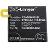 Premium Battery for Google, B2pw4100, Nexus S1, Nexus S1 Global Td-lte 3.85V, 2700mAh - 10.40Wh