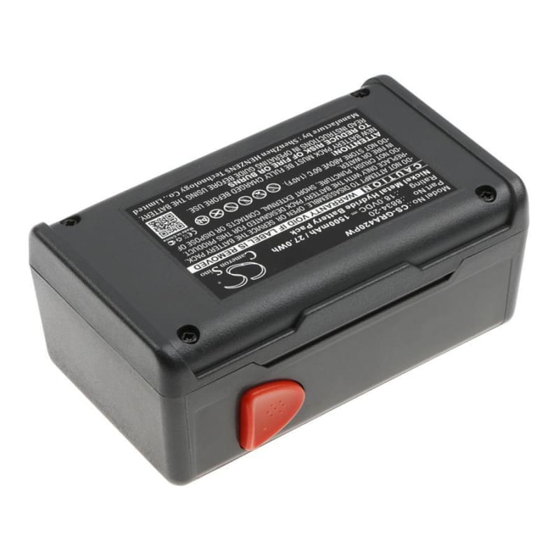 Premium Battery for Gardena Turbotrimmer Smallcut 300 Accu, 648844, Heckenschere Easycut 42 Accu 18.0V, 1500mAh - 27.00Wh