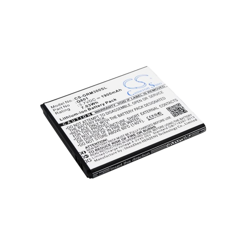 Battery for Green Orange M3, GO M3 3.7V 1900mAh