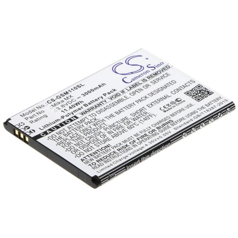 Battery for GSmart Mika MX, Mika MX Dual SIM LTE 3.8V 3000mAh