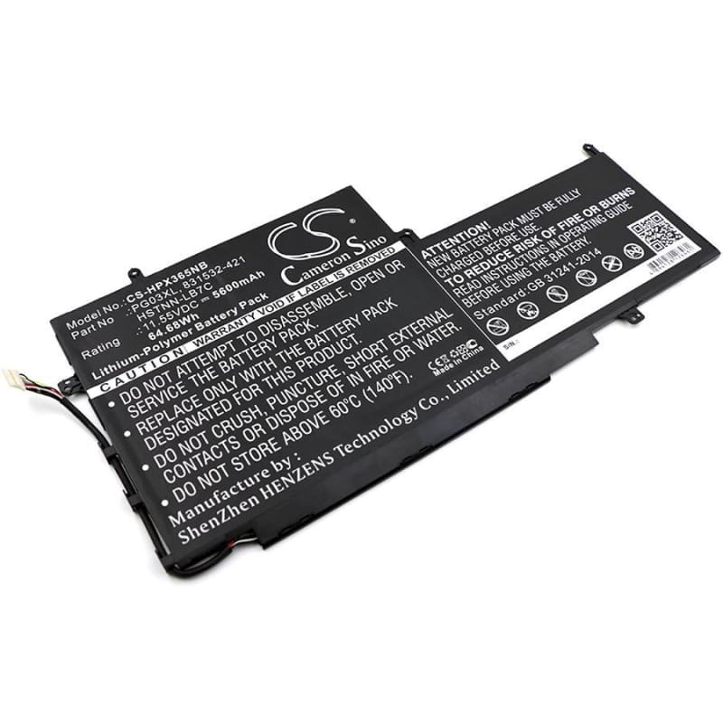 Premium Battery for Hp, Spectre X360 15, Spectre X360 15 Ap011dx 11.55V, 5600mAh - 64.68Wh
