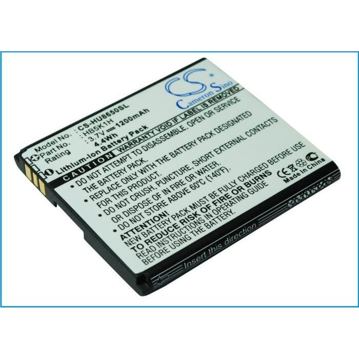 Battery for AT&T Jengu, Huawei M865, T-Mobile Astro 3.7V 1200mAh