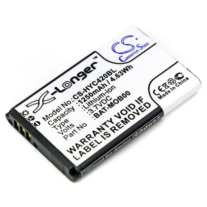 Premium Battery for Honeywell, 70e, 75e, Captuvo 70e, Captuvo 75e, Captuvo Sl22 3.7V, 1250mAh - 4.63Wh