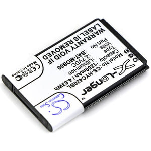 Premium Battery for Honeywell, 70e, 75e, Captuvo 70e, Captuvo 75e, Captuvo Sl22 3.7V, 1250mAh - 4.63Wh