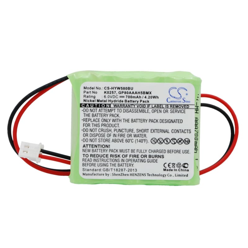 Premium Battery for Honeywell 5800rp Wireless, 5800rp Wireless Repeater 6.0V, 700mAh - 4.20Wh