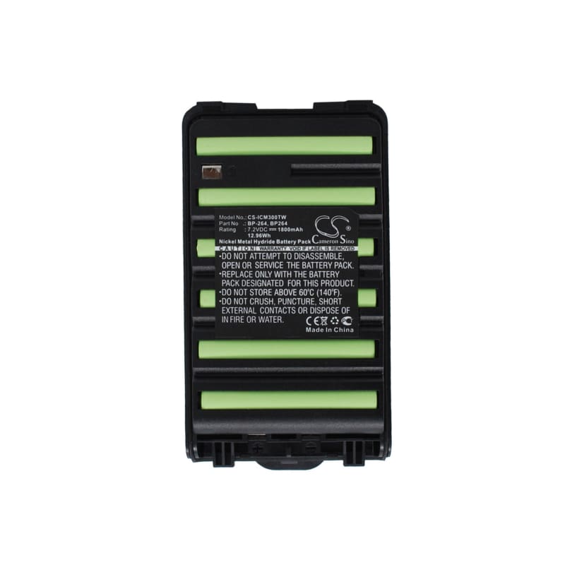 Premium Battery for Icom Ic-f3001, Ic-f4001, Ic-f3003 7.2V, 1800mAh - 12.96Wh