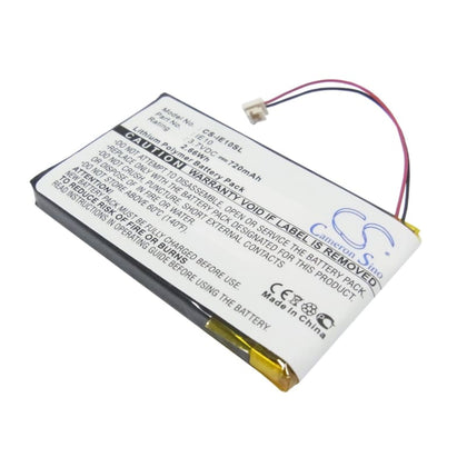 Premium Battery for Iriver E10, E10ct, Hdd Jukebox 3.7V, 720mAh - 2.66Wh
