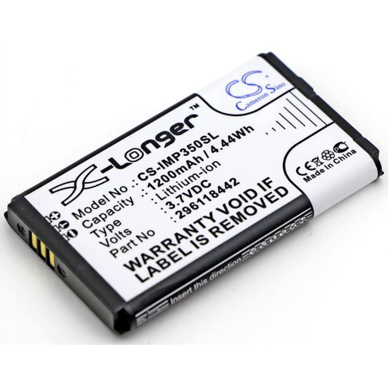 Premium Battery for Ingenico, Imp350, Imp350-01p1575a, Imp350-usblu01a 3.7V, 1200mAh - 4.44Wh