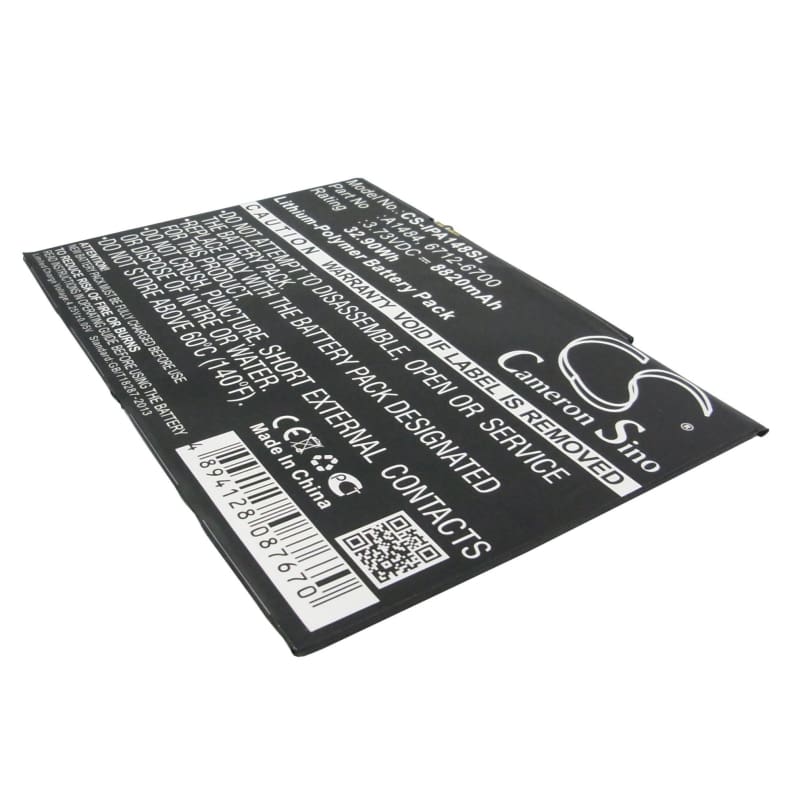 Premium Battery for Apple Air A1474, A1475, Ipad 5 3.73V, 8820mAh - 32.90Wh