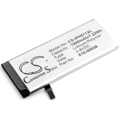 Premium Battery for Apple, A1633, A1688, A1691, A1700, Iphone 6s 3.8V, 1900mAh - 7.22Wh