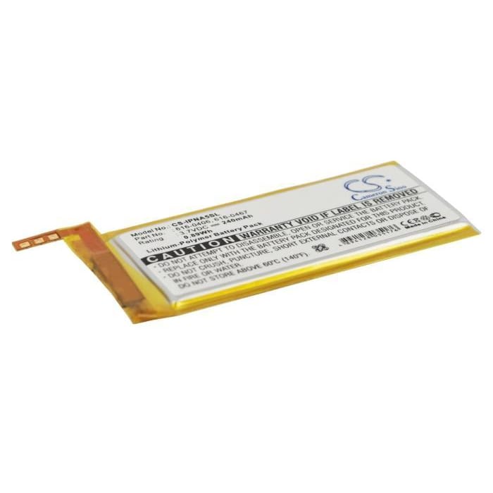 Premium Battery for Apple Ipod Nano 5th 3.7V, 240mAh - 0.89Wh