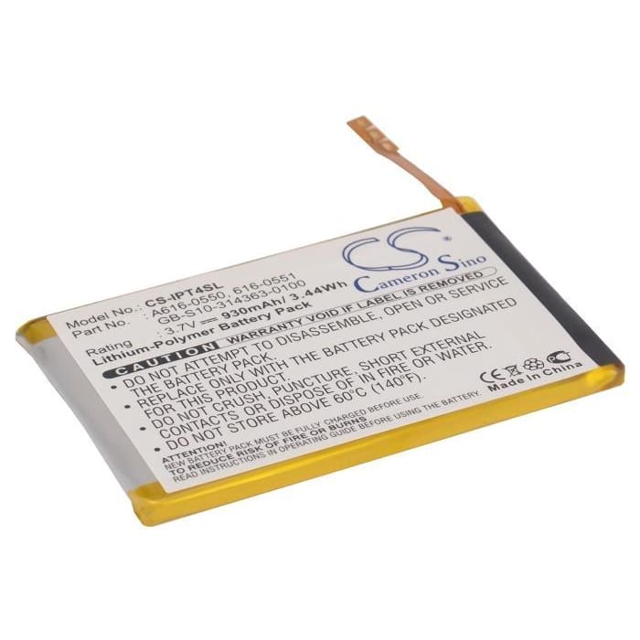 Premium Battery for Apple Ipod Touch 4th 3.7V, 930mAh - 3.44Wh