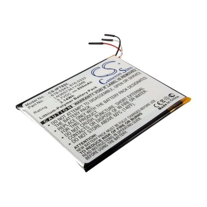 Premium Battery for Apple Ipod Touch 1st 4gb, Ipod Touch 1st 8gb, Ipod Touch 1st 16gb 3.7V, 850mAh - 3.15Wh