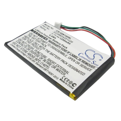Premium Battery for Garmin Nuvi 1400, 1450, 1490LMT, 1490T, 1490T Pro 3.7V, 1250mAh - Li-Polymer