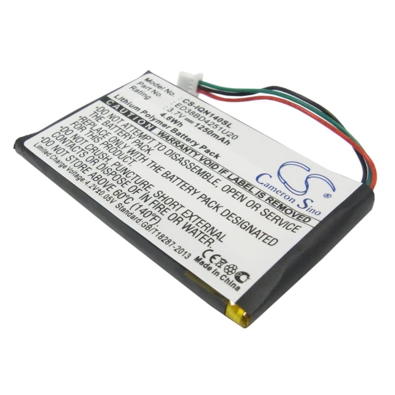 Premium Battery for Garmin Nuvi 1400, 1450, 1490LMT, 1490T, 1490T Pro 3.7V, 1250mAh - Li-Polymer