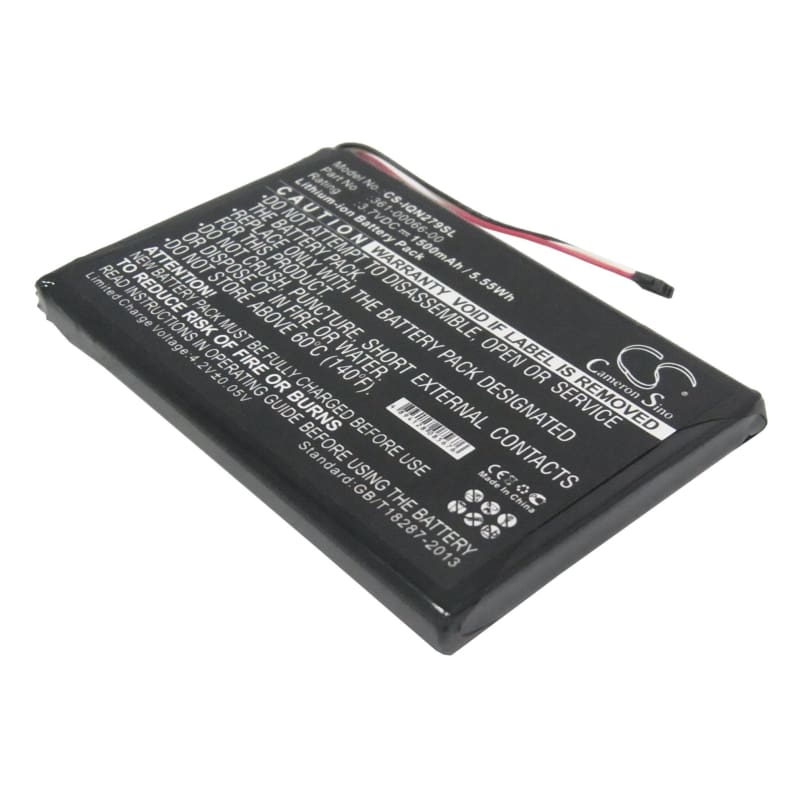 Premium Battery for Garmin Nuvi 2757, Dezl 760LM, Nuvi 2797 3.7V, 1500mAh - 5.55Wh