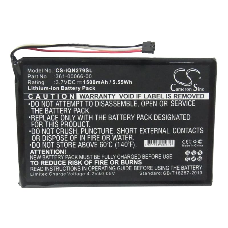 Premium Battery for Garmin Nuvi 2757, Dezl 760LM, Nuvi 2797 3.7V, 1500mAh - 5.55Wh