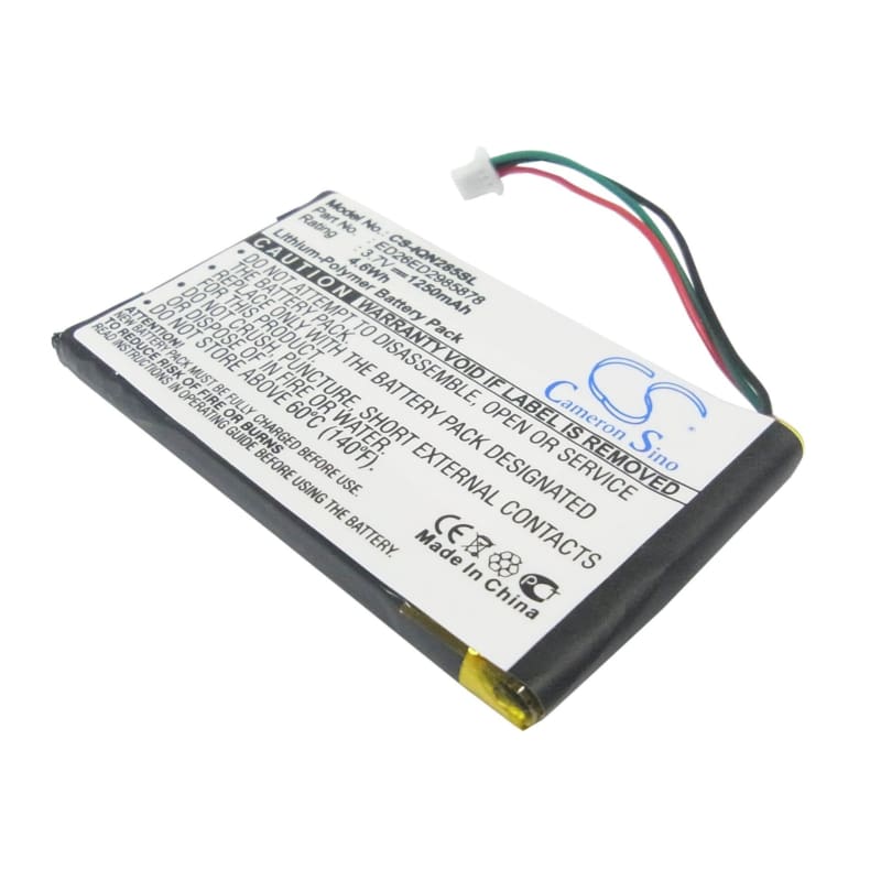 Premium Battery for Garmin Nuvi 285, 3580LMT, 2580LMTt 3.7V, 1250mAh - 4.63Wh