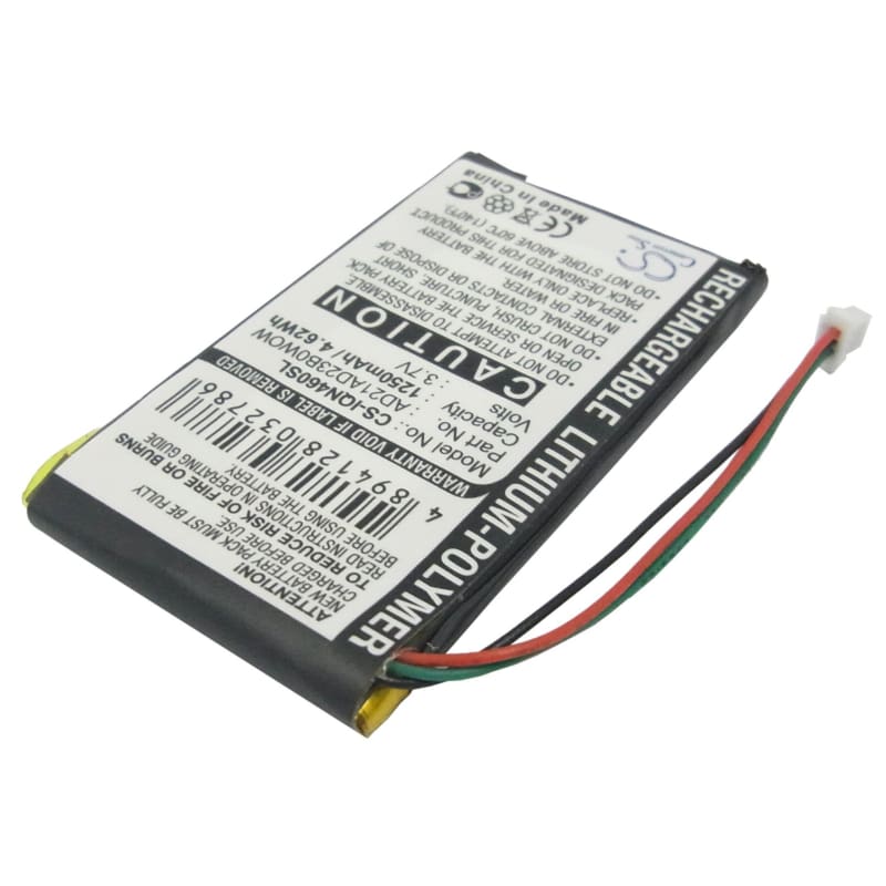 Premium Battery for Garmin Nuvi 465, 465LTM, 465T 3.7V, 1250mAh - Li-Polymer
