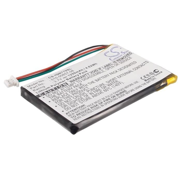 Premium Battery for Garmin Nuvi 770, Nuvi 770t, 3.7V, 1250mAh - 4.63Wh