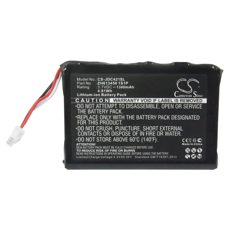 Premium Battery for Jds Labs C5, C5d, C421 3.7V, 1300mAh - 4.81Wh