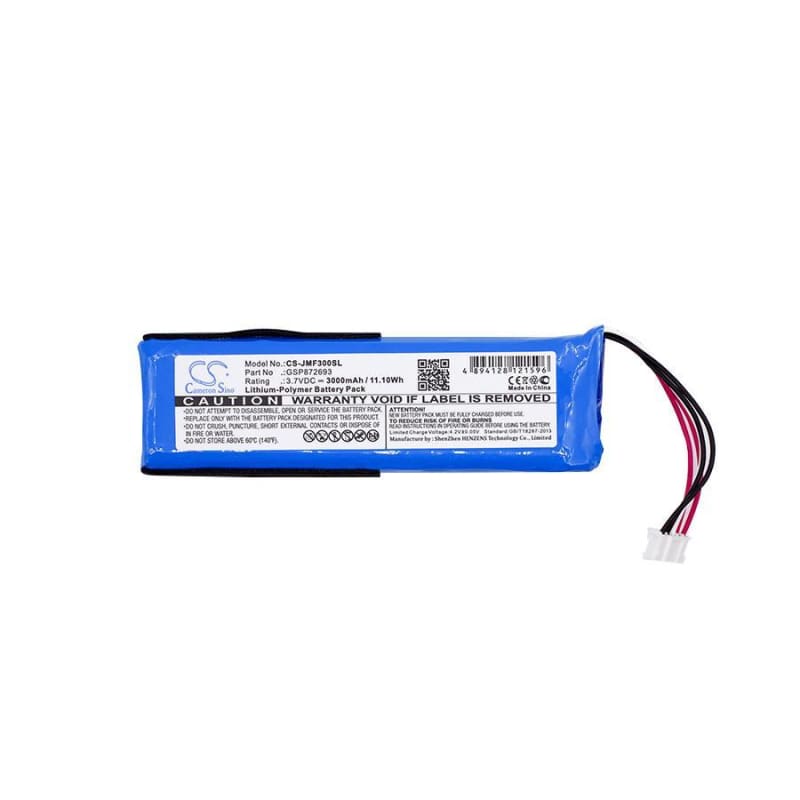 TECHTEK Batteria 3000mAh Per JBL Flip 3 E Flip 3 Gray – Sostituisce GSP872693, 02 E P763098 03