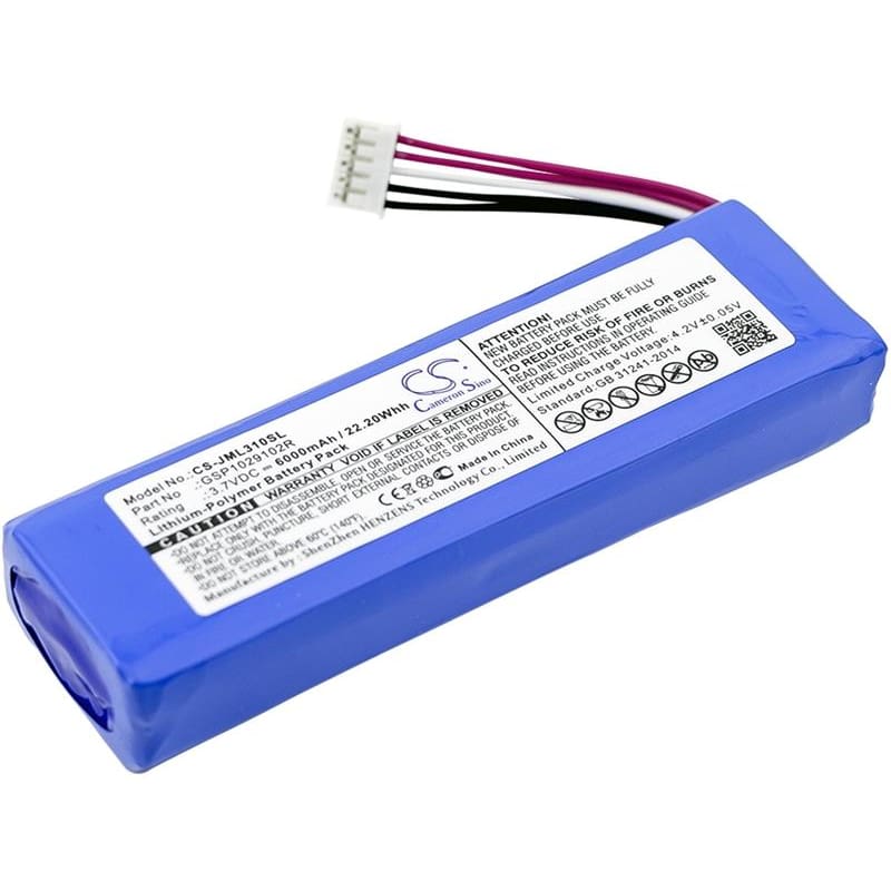 Premium Battery for Jbl, Charge 3 3.7V, 6000mAh - 22.20Wh