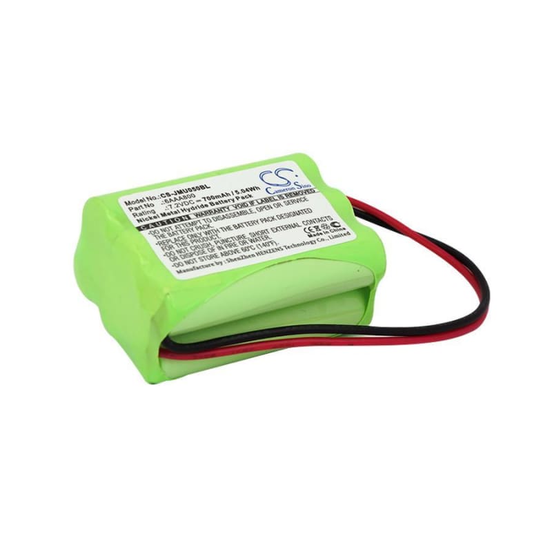 Premium Battery for Jay, Ute 050, Ute050 7.2V, 700mAh - 5.04Wh