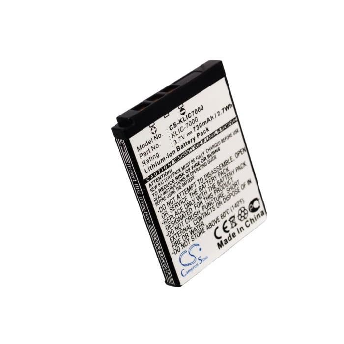 Premium Battery for Kodak Easyshare Ls755, Easyshare Ls755 3.7V, 730mAh - 2.70Wh
