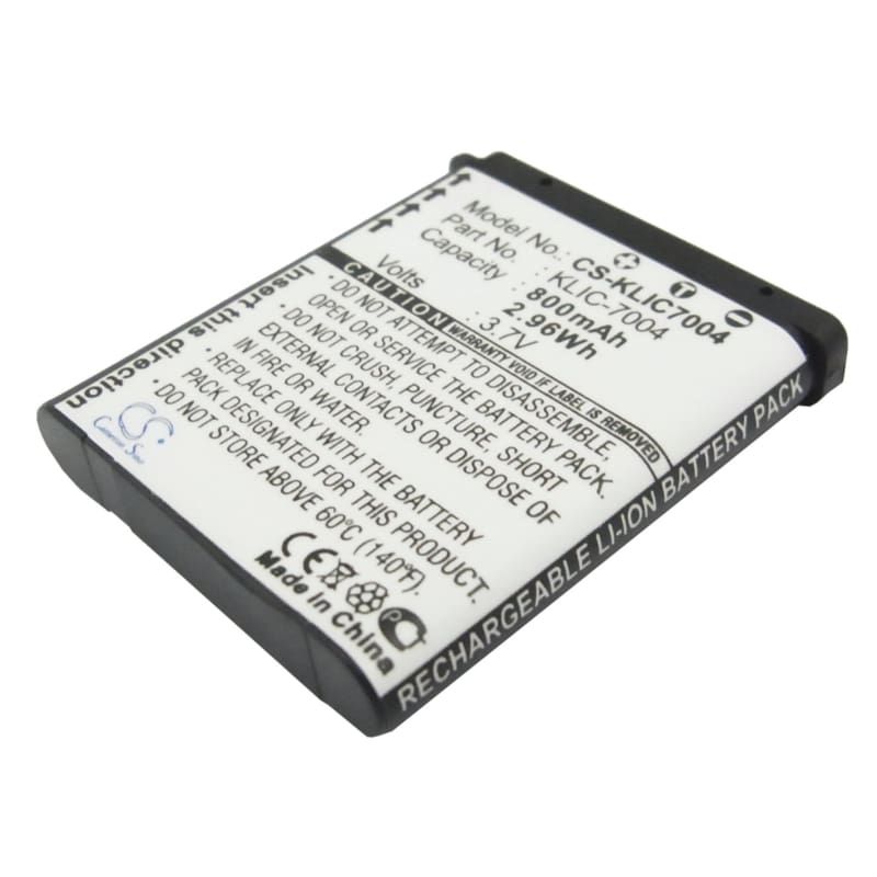 Premium Battery for Kodak Easyshare M1033, Easyshare M1093 3.7V, 800mAh - 2.96Wh