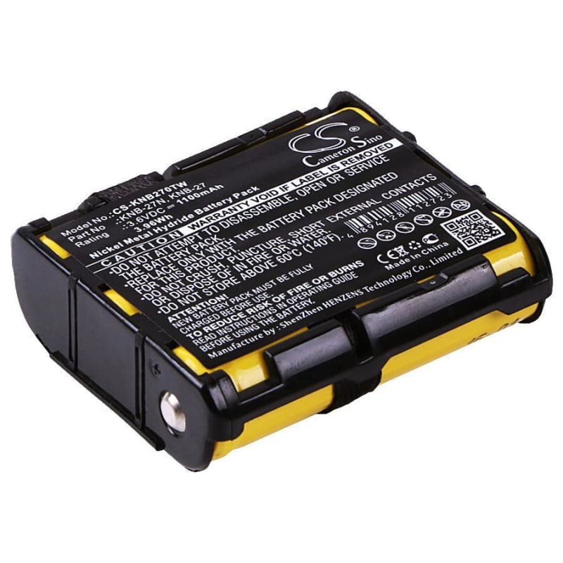 Premium Battery for Kenwood Tk-3130, Tk-3131 3.6V, 1100mAh - 3.96Wh