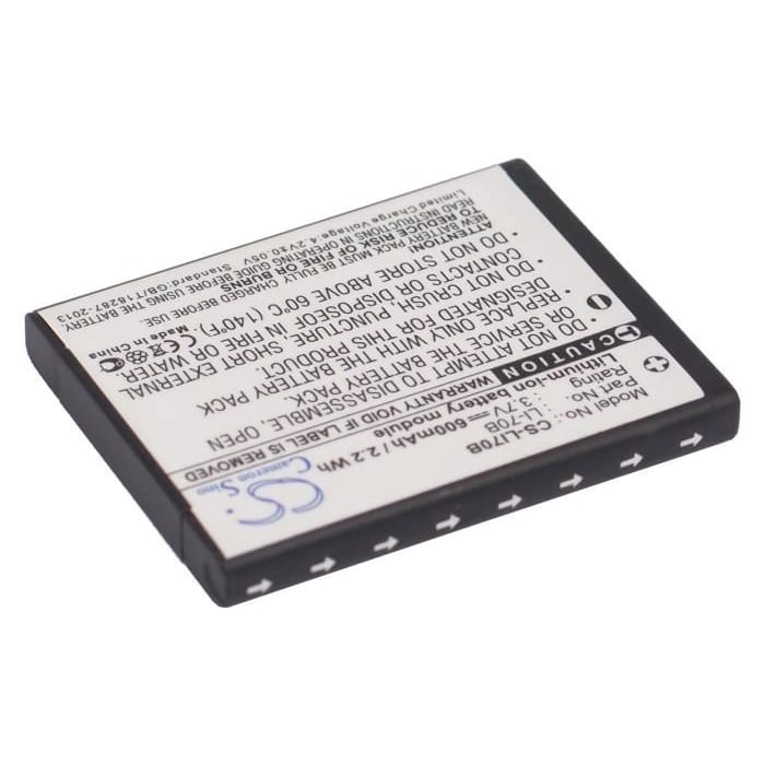 Premium Battery for Olympus Fe-4020, Fe-4040, Vg-110, Vg-120, 3.7V, 600mAh - 2.22Wh