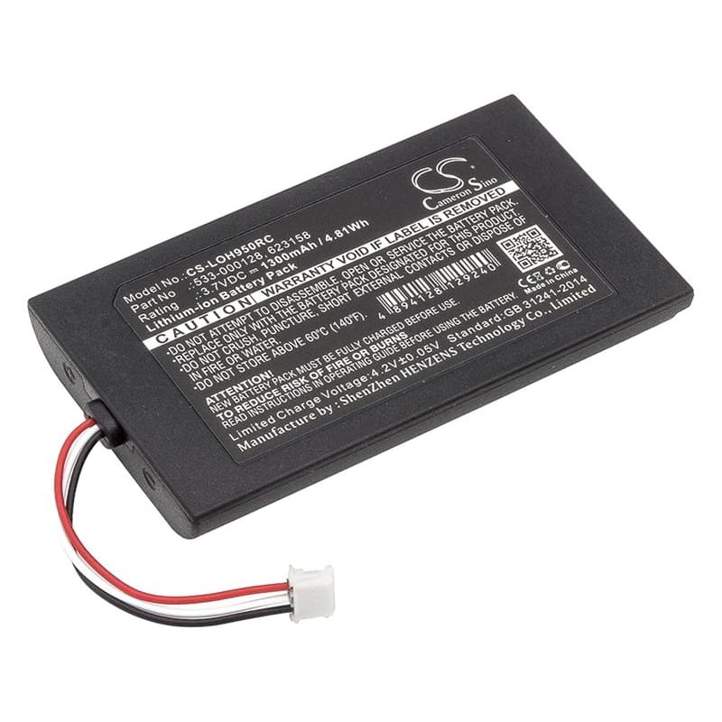 Premium Battery for Logitech, 915-000257, 915-000260, Elite, Harmony 950 3.7V, 1300mAh - 4.81Wh