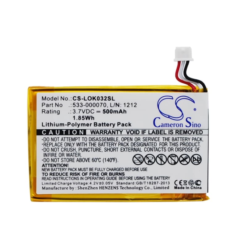 Premium Battery for Logitech Ultratin Keyboard Cover, Y-r0032 3.7V, 500mAh - 1.85Wh