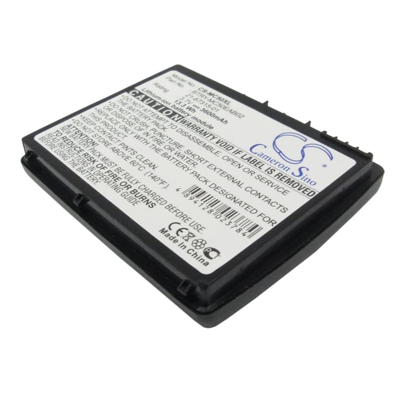 Premium Battery for Symbol Mc50, Mc5040 3.7V, 3600mAh - 13.32Wh