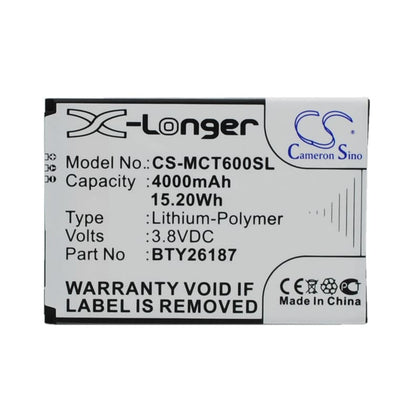 New Premium Mobile/SmartPhone Battery Replacements CS-MCT600SL