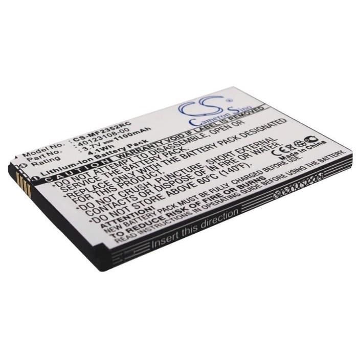 Premium Battery for Rogers Mifi 2372, Rocket Mobile Hotspot, 3.7V, 1100mAh - 4.07Wh