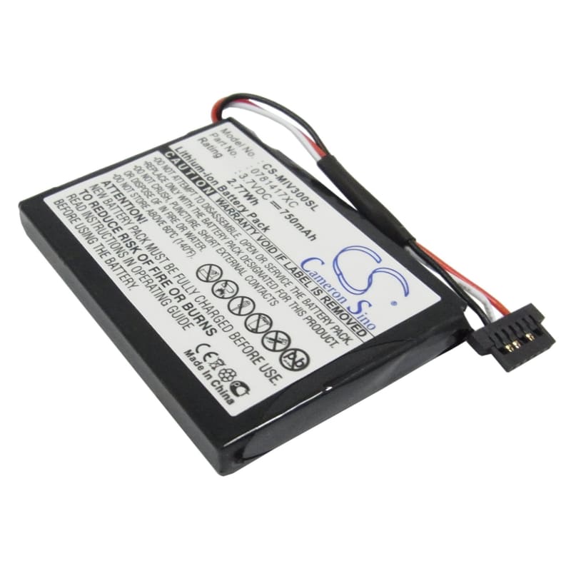 Premium Battery for Mitac Mio Moov 360u, Mio Moov 300, Mio Moov 301 3.7V, 750mAh - 2.78Wh