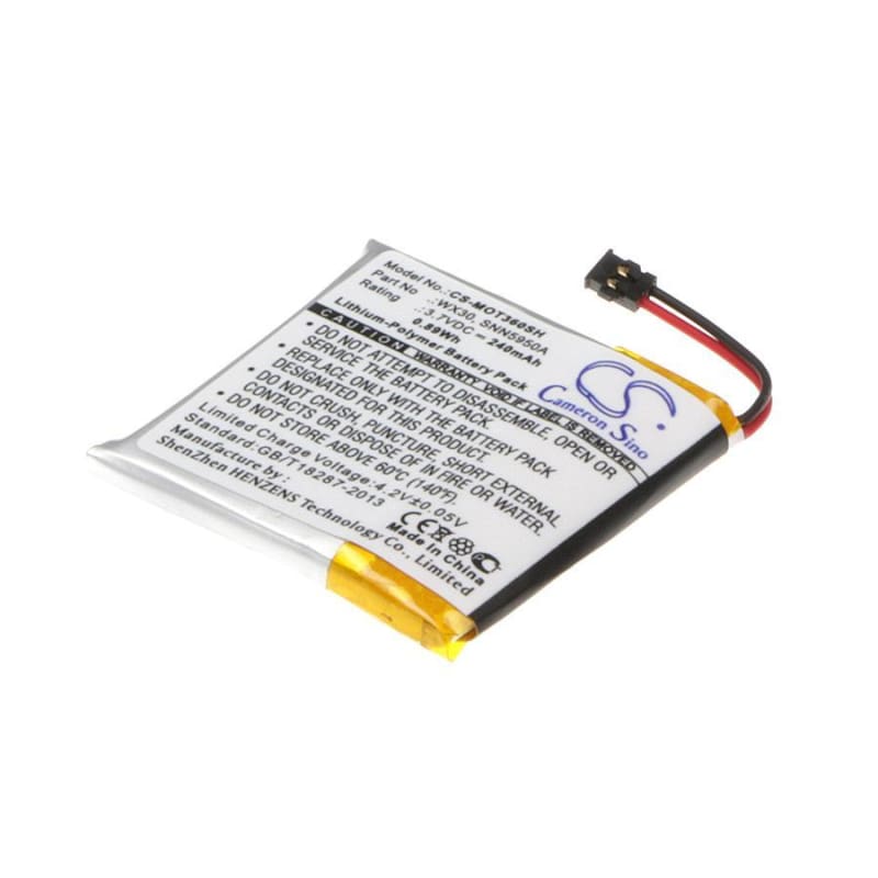 Premium Battery for Motorola Moto 360, WX30, 240mAh - 3.7V