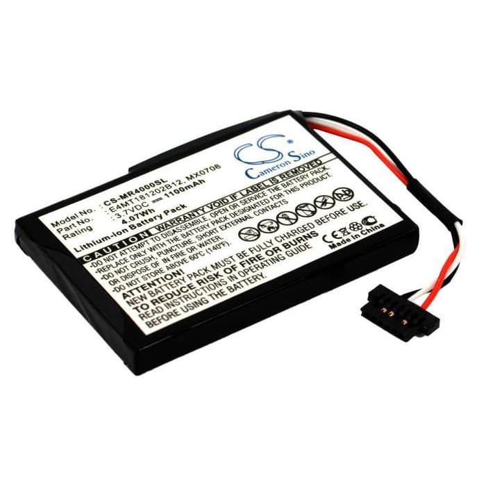 Premium Battery for Magellan Maestro 4000, Maestro 4000t, Maestro 4010 3.7V, 1100mAh - 4.07Wh
