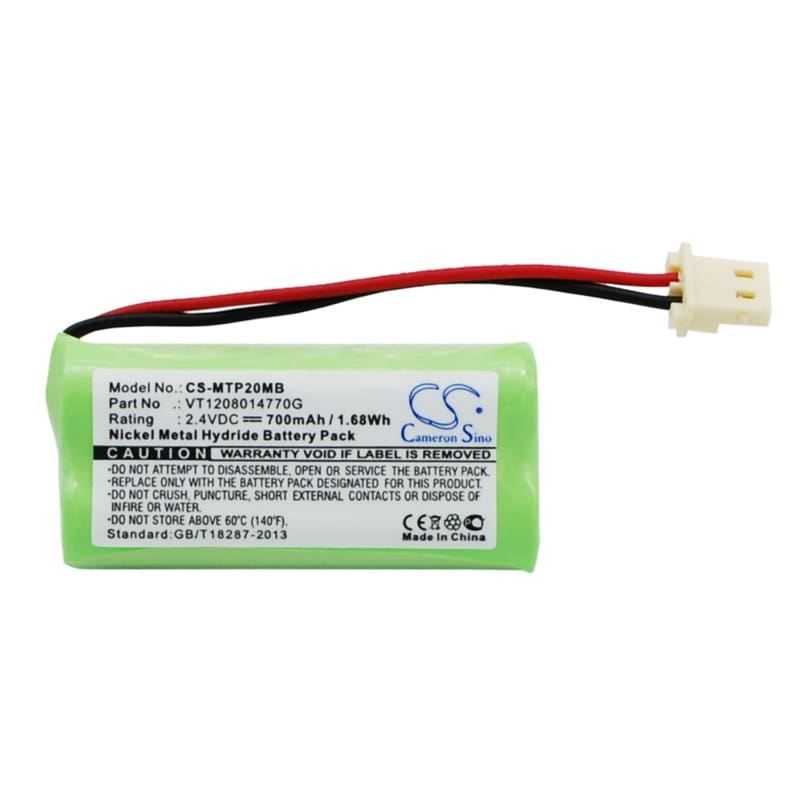 Premium Battery for Motorola, Mbp20 2.4V, 700mAh - 1.68Wh