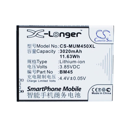 New Premium Mobile/SmartPhone Battery Replacements CS-MUM450XL