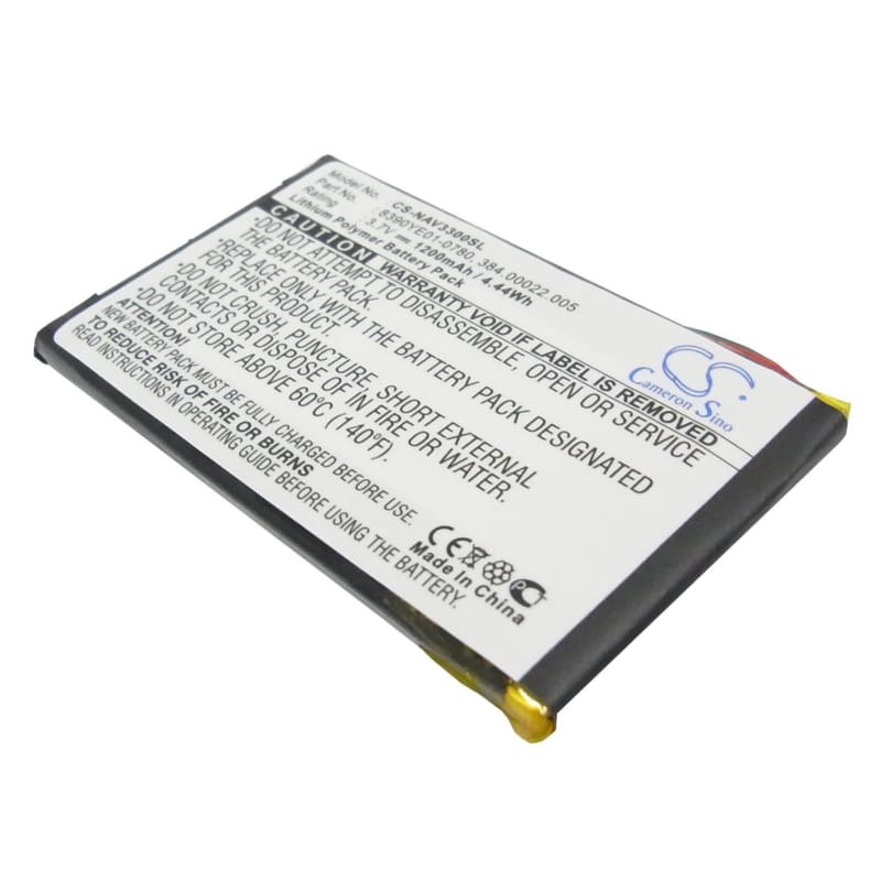 Premium Battery for Navigon 3300, 3310, 3310 Maxe 3.7V, 1200mAh - 4.44Wh