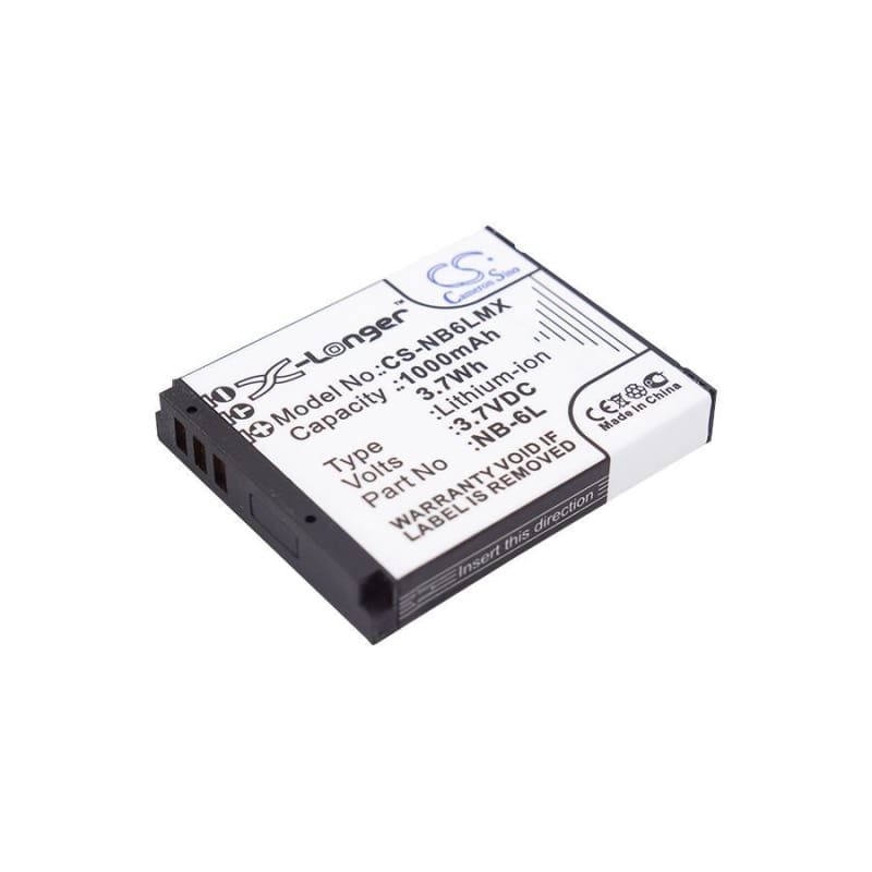 Premium Battery for Canon Digital Ixus 200 Is, 3.7V, 1000mAh - 3.70Wh