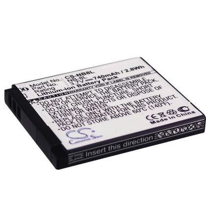 Premium Battery for Canon Powershot A2200, Powershot A3000, 3.7V, 740mAh - 2.74Wh