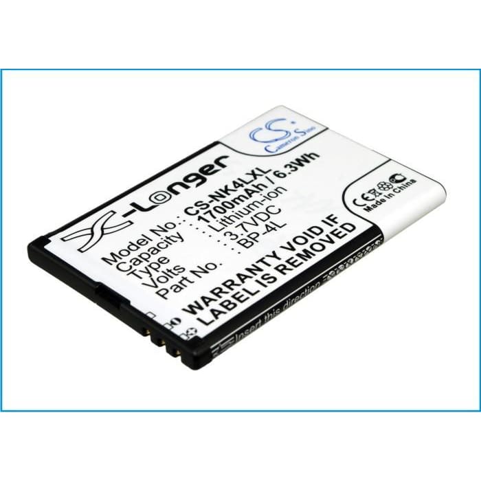 Battery for Nokia E71/E90, Zalip MIFI H1, ZTE U288G 3.7V 1700mAh
